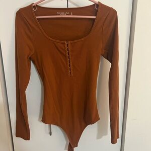 Abercrombie & Fitch Women's Brown/Orange Bodysuit